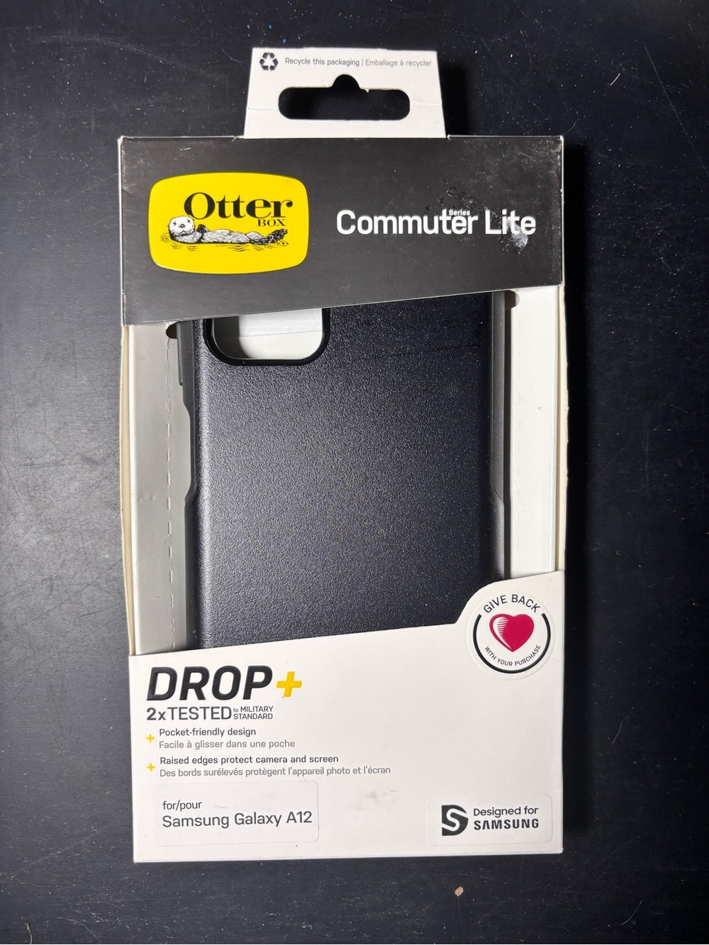 OtterBox Commuter Lite Case for Samsung Galaxy A12 - Black